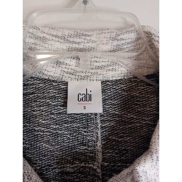 Cabi Neo Moto Jacket Sweater Heathered Gray Zip Up Cotton Style 5102 Size Small - Picture 2 of 7